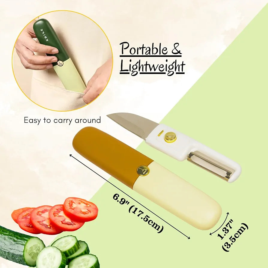 2-in-1 Cutter & Peeler – Compact & Handy!